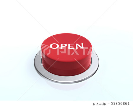 CG　3D　イラスト　立体　デザイン　素材　パソコン　ボタン　スイッチ　決断　押す 55356861