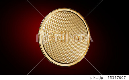 Concept of golden Libra coin 3D render Concept of golden Libra coin 3D render 55357007