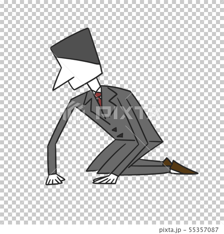 土下座するシンプルな人 55357087