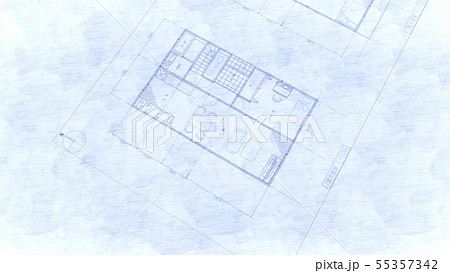 住宅 設計図 イラスト10のイラスト素材