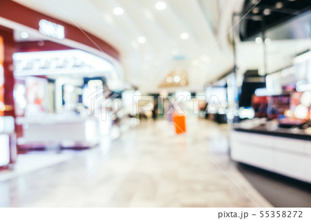Abstract blur and defocused shopping mall of department store Abstract blur and defocused shopping mall of department store 55358272