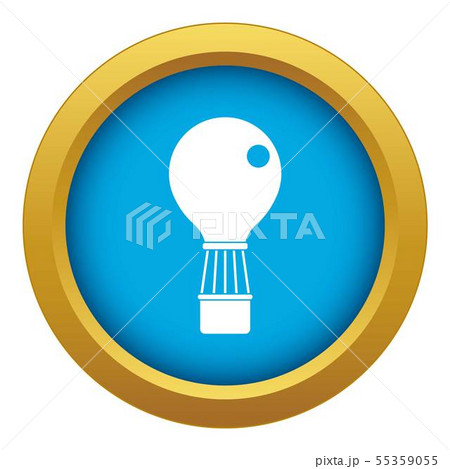 Aerostat icon blue vector isolated Aerostat icon blue vector isolated 55359055