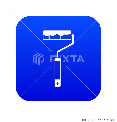 Paint roller icon digital blue Paint roller icon digital blue 55359134