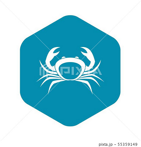 Crab icon, simple style 55359149