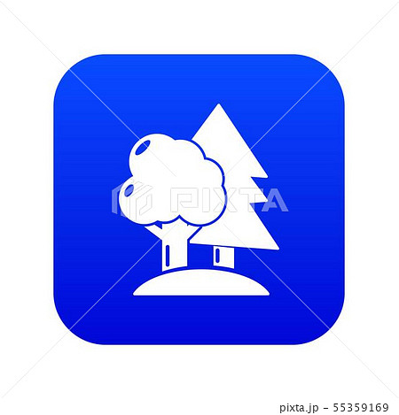Paintball field icon blue vector 55359169