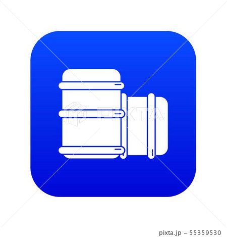 Paintball barell equipment icon blue vector Paintball barell equipment icon blue vector 55359530