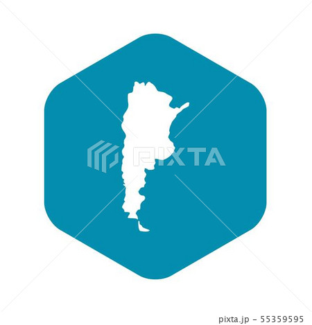 Map of Argentina icon, simple style Map of Argentina icon, simple style 55359595