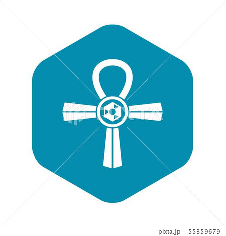 Egypt Ankh symbol icon, simple style 55359679
