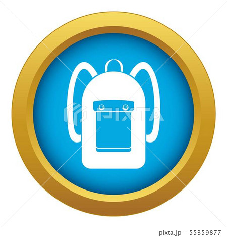 Backpack icon blue vector isolated Backpack icon blue vector isolated 55359877