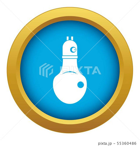 Lamp icon blue vector isolated 55360486