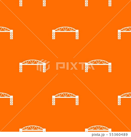 Metal bridge pattern vector orange 55360489