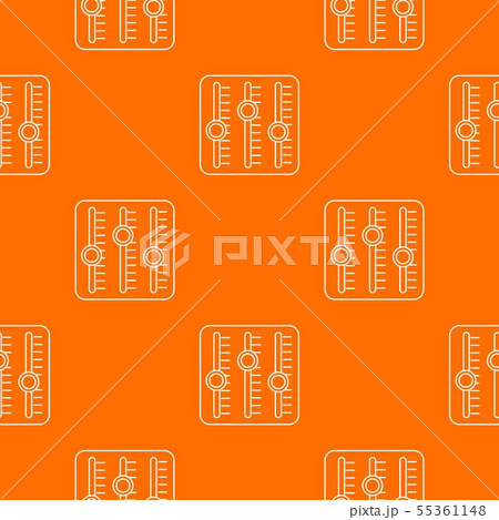 Sound mixer pattern vector orange Sound mixer pattern vector orange 55361148