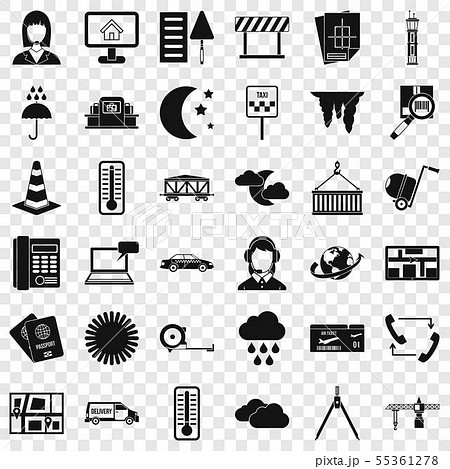 Operator icons set, simple style Operator icons set, simple style 55361278