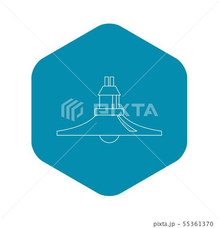 Hanging lantern icon, outline style Hanging lantern icon, outline style 55361370