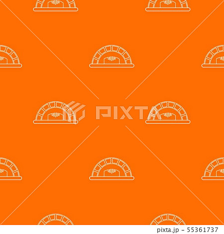 Bread oven pattern vector orange Bread oven pattern vector orange 55361737