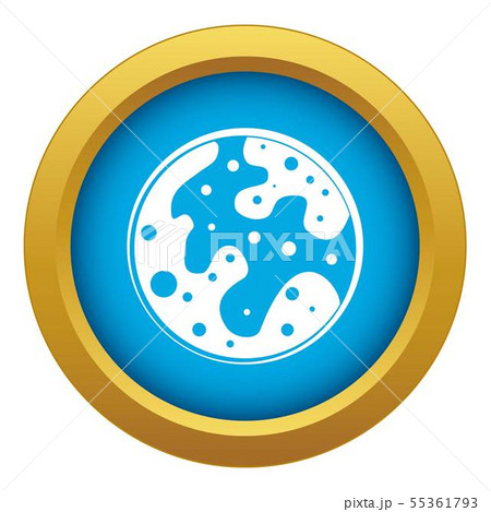 Mars icon blue vector isolated Mars icon blue vector isolated 55361793