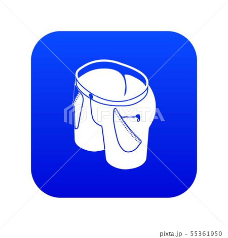 Woman jeans icon blue vector Woman jeans icon blue vector 55361950