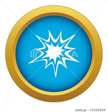 Heavy explosion icon blue vector isolated Heavy explosion icon blue vector isolated 55362039