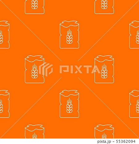 Bag wheat pattern vector orange 55362094