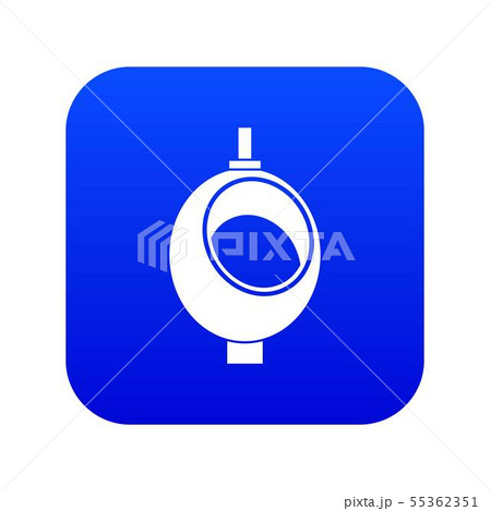 Urinal or chamber pot for men icon digital blue Urinal or chamber pot for men icon digital blue 55362351