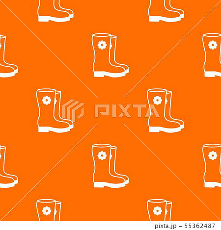 Boots pattern vector orange Boots pattern vector orange 55362487