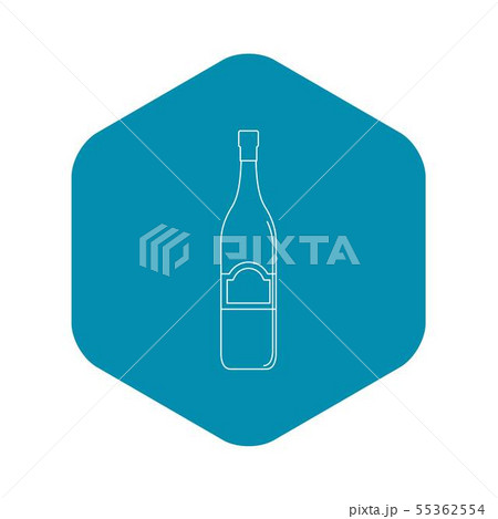 One bottle icon, outline style 55362554
