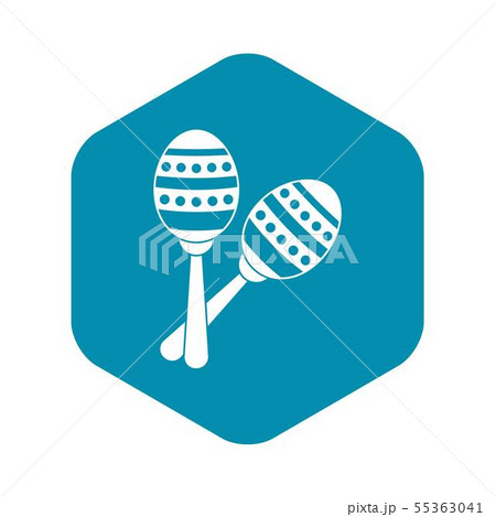 Maracas Icon Simple Styleのイラスト素材