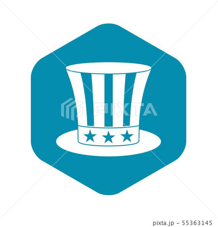 Uncle sam hat icon , simple style Uncle sam hat icon , simple style 55363145