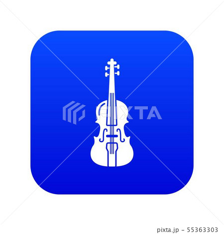 Violine icon blue vector 55363303