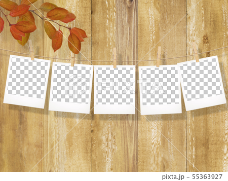 背景 - 木紋 - 寶麗來照片分支 - 秋葉 - 框架模板 55363927