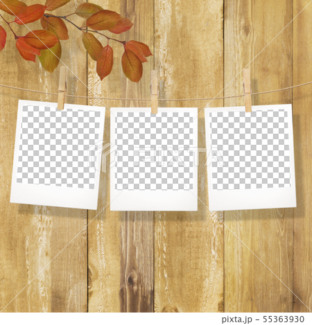 背景 - 木紋 - 寶麗來照片分支 - 秋葉 - 框架模板 55363930