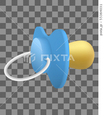 Kid pacifier icon, realistic style Kid pacifier icon, realistic style 55364031