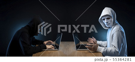 ハッカー クラッカー アッタッカー 55364281