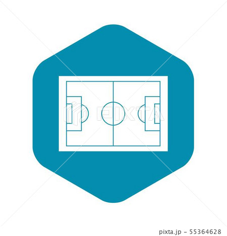 Soccer field icon, simple style 55364628