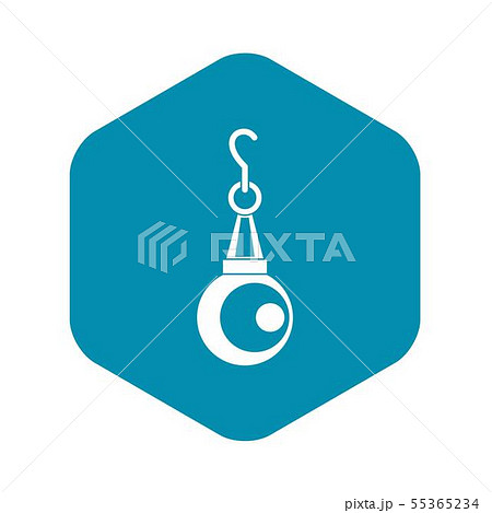 Beauty pearl pendant icon, simple style Beauty pearl pendant icon, simple style 55365234