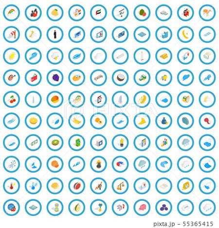 100 universal icons set, isometric 3d style 100 universal icons set, isometric 3d style 55365415