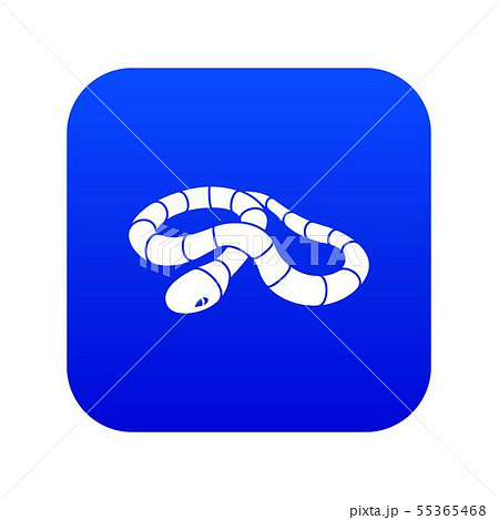 Red milk snake icon blue vector 55365468