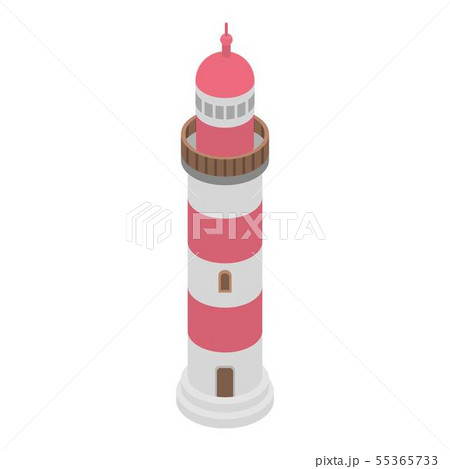 Lighthouse icon, isometric style Lighthouse icon, isometric style 55365733
