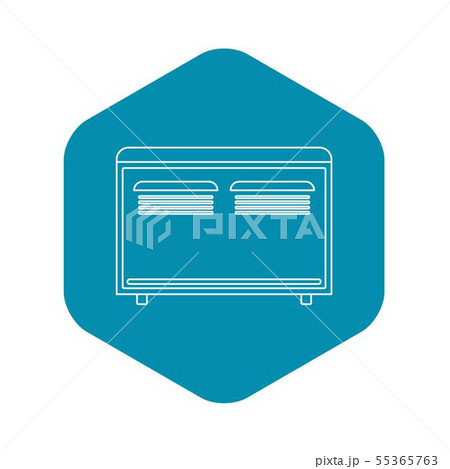 Convector heater icon, outline style 55365763