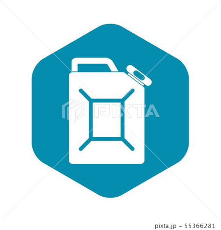Fuel jerrycan icon, simple style 55366281