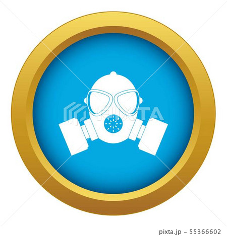 Respirator icon blue vector isolated 55366602
