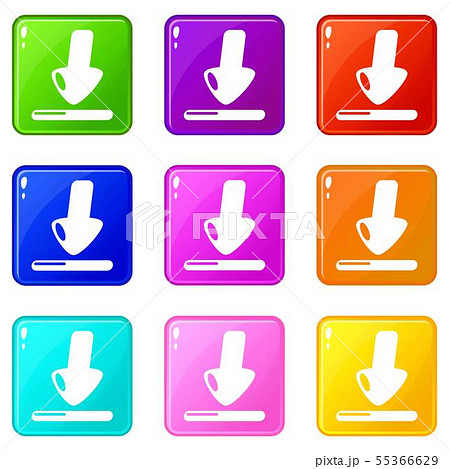 Download icons set 9 color collection 55366629