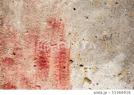 Wall fragment with scratches and cracks 55366916