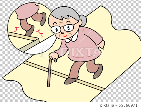 住宅バリアフリー・お婆さん 55366971
