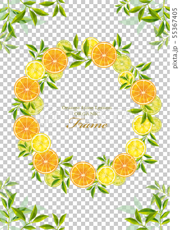 Frame of lemon and lime and orange Frame of lemon and lime and orange 55367405