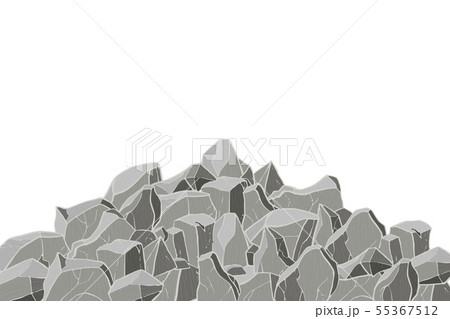 Gray stone mountain. 55367512