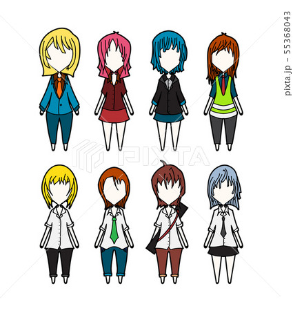architect student Characters vector set cartoon 55368043