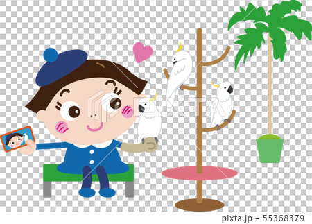 Bird Cafe 1 (Parrot and Girl) Bird Cafe 1 (Parrot and Girl) 55368379