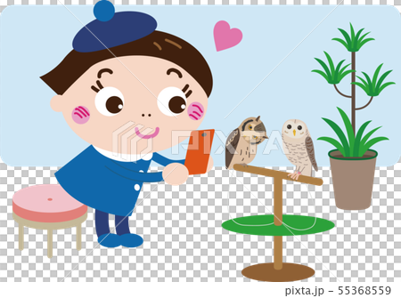 Bird Cafe 6(貓頭鷹和女孩) Bird Cafe 6(貓頭鷹和女孩) 55368559