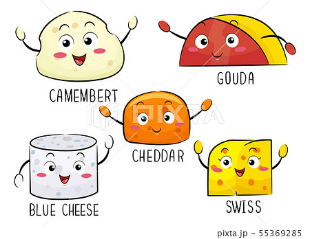 Mascot Kinds Cheese Illustration Mascot Kinds Cheese Illustration 55369285